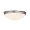 Access Lighting Atom, Flush Mount, Brushed Steel Finish, Opal Glass 20724-BS/OPL - alternate 1